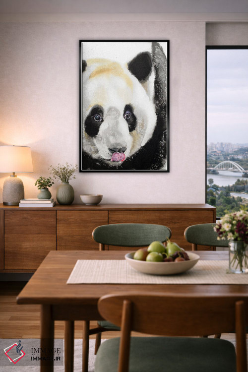تابلو دکوراتیو پاندای شیطون اثر سو بنگ لیم - D6B
