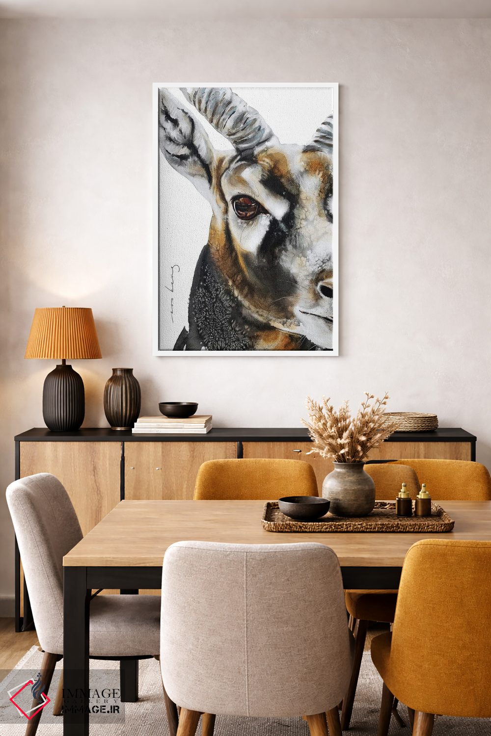 تابلو دکوراتیو غریزه بز کوهی اثر سو بنگ لیم - D5W