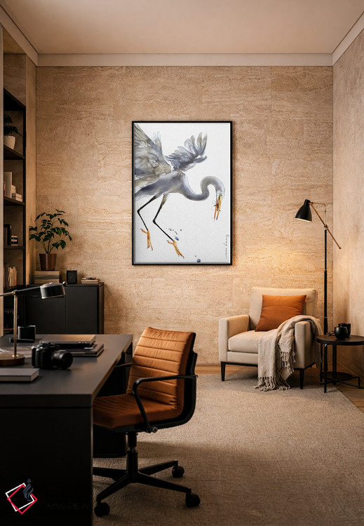 تابلو دکوراتیو هنرمندی اگرت اثر سو بنگ لیم - D5B