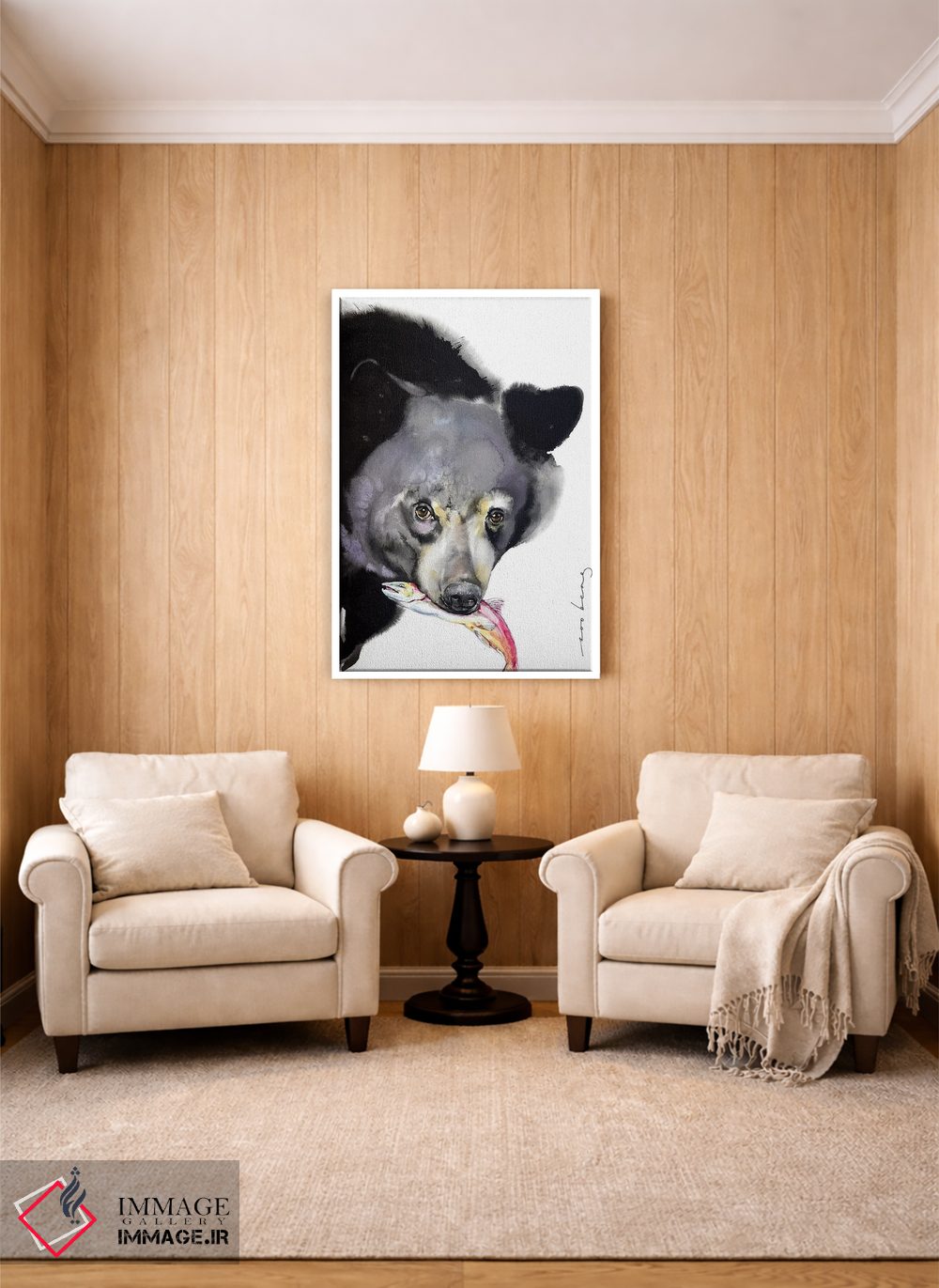 تابلو دکوراتیو ماهیگیر باشکوه اثر سو بنگ لیم - D1W