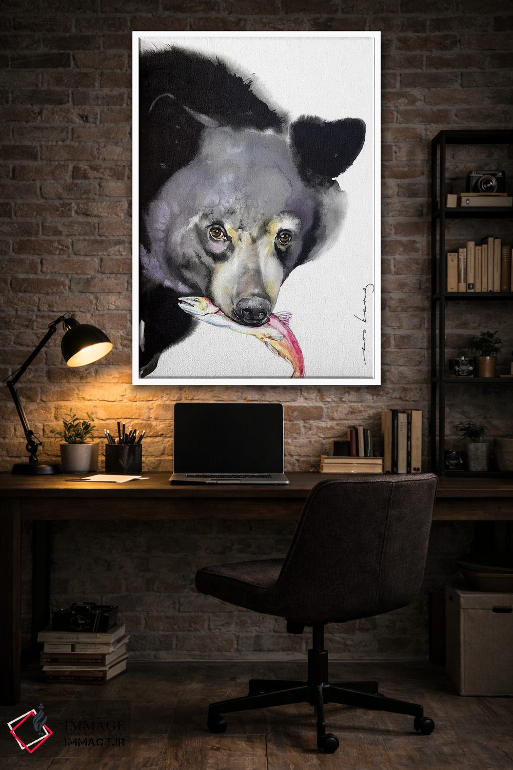 تابلو دکوراتیو ماهیگیر باشکوه اثر سو بنگ لیم - D3W