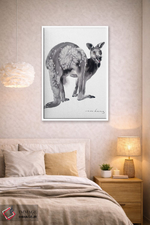 تابلو دکوراتیو کانگورو آرام اثر سو بنگ لیم - D1W