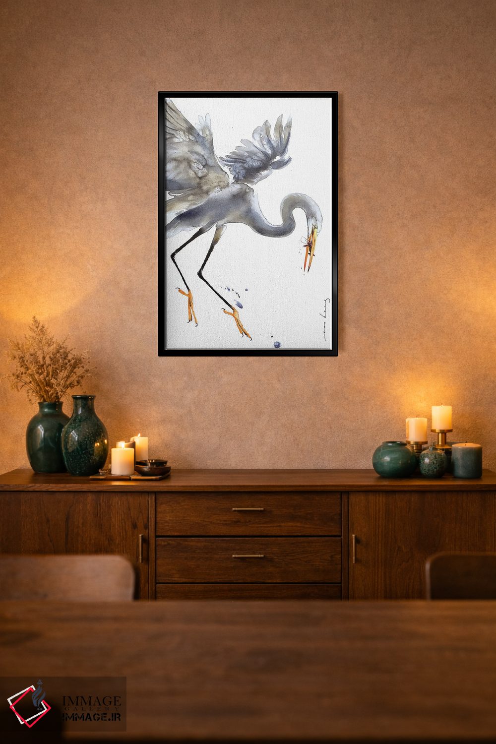 تابلو دکوراتیو اگرت اثر سو بنگ لیم - D2B