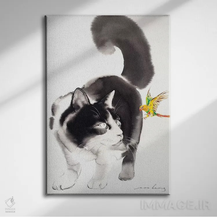 تابلو دکوراتیو برخورد ناگهانی ۲ اثر سو بنگ لیم - نمای روبهرو روی دیوار