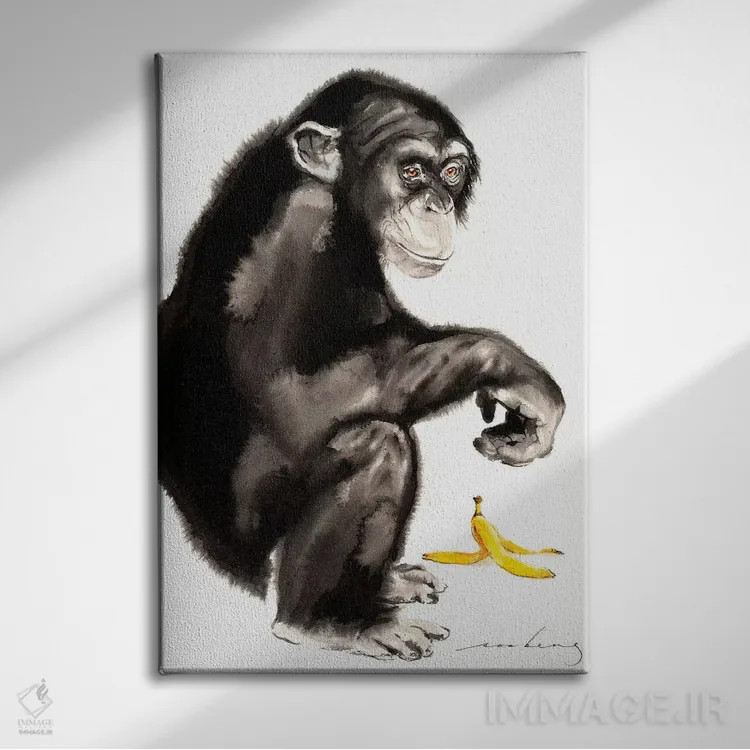 تابلو دکوراتیو گوشه شیطنت ۲ اثر سو بنگ لیم - نمای روبهرو روی دیوار