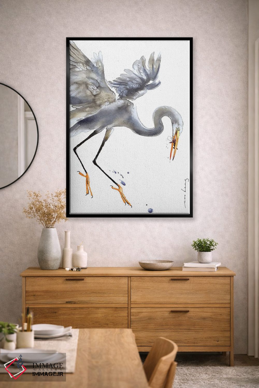 تابلو دکوراتیو اگرت اثر سو بنگ لیم - D3B