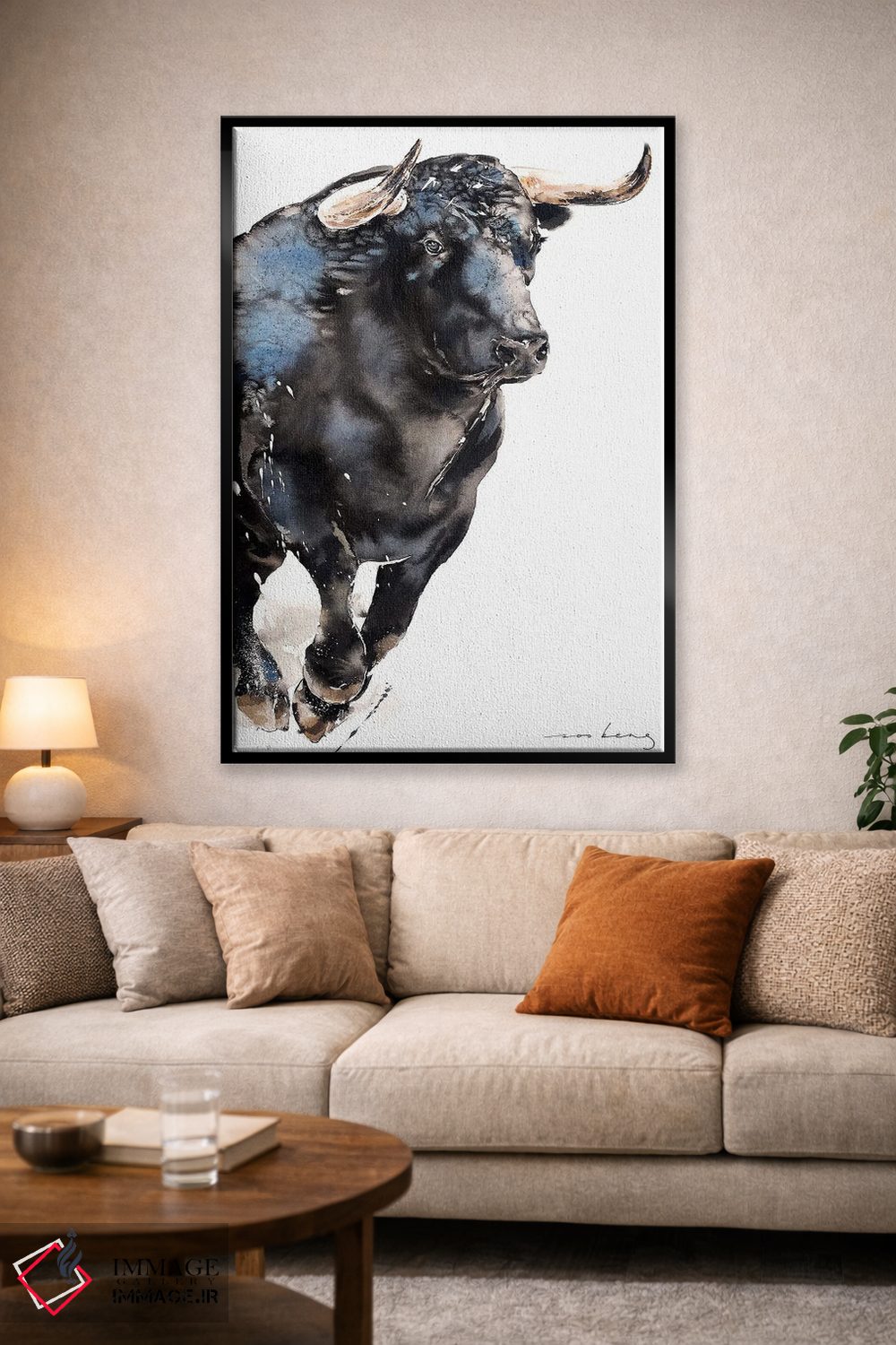 تابلو دکوراتیو فراتر از شاخ ها اثر سو بنگ لیم - D2B