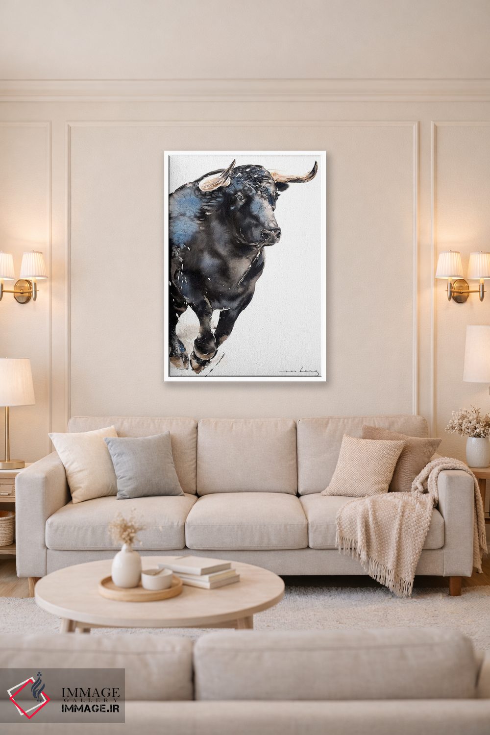 تابلو دکوراتیو فراتر از شاخ ها اثر سو بنگ لیم - D3W