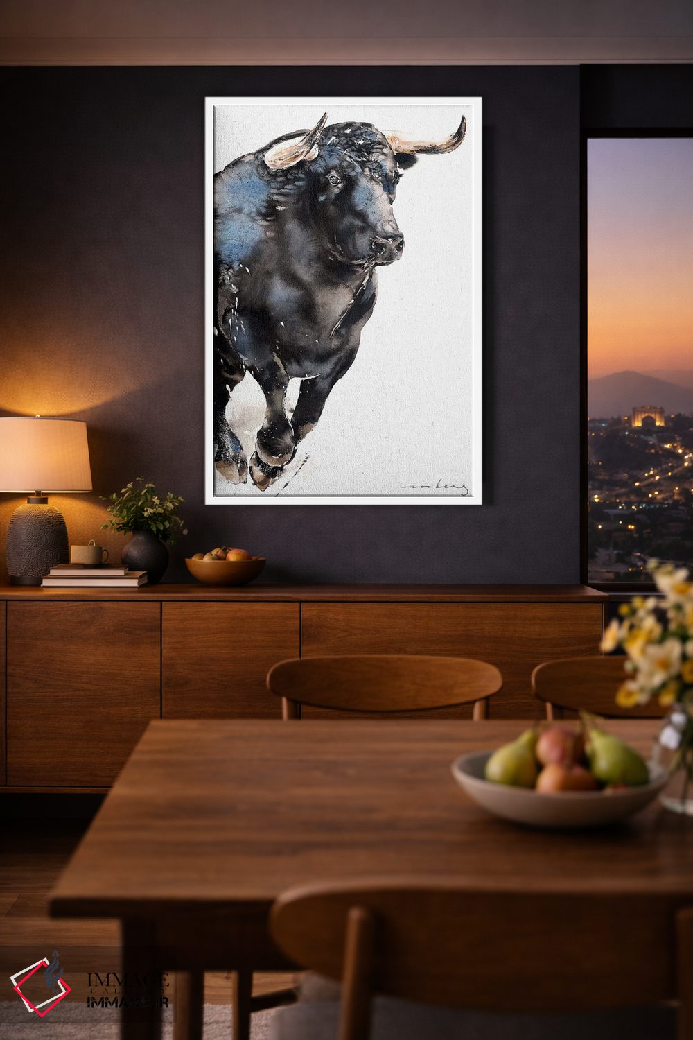 تابلو دکوراتیو فراتر از شاخ ها اثر سو بنگ لیم - D4W