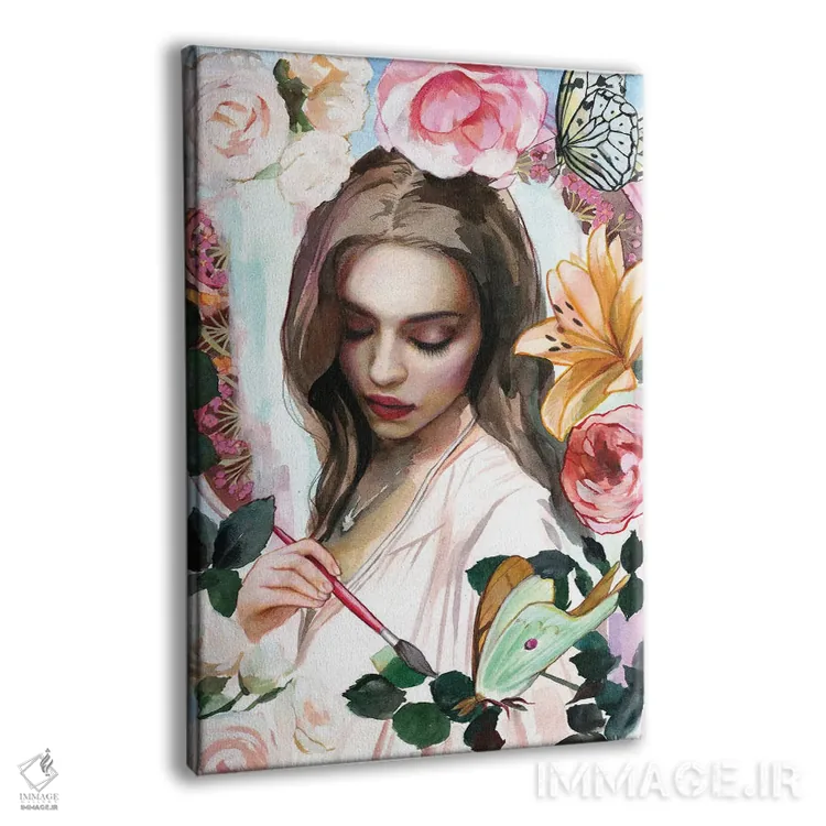 تابلو دکوراتیو دنیایت را رنگ کن اثر لیوبا برکنر - نمای پرسپکتیو محصول