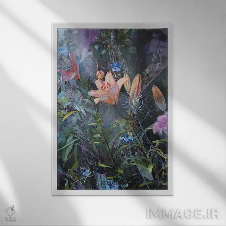 تابلو دکوراتیو لحظه ای کوتاه از زمان اثر لیوبا برکنر - نمای قابدار سفید