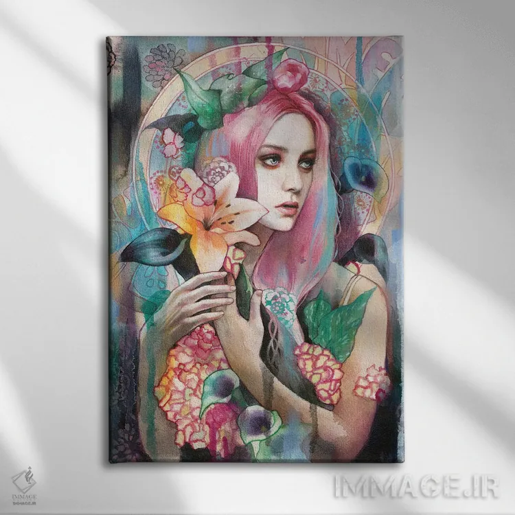 تابلو دکوراتیو تابستان عشق اثر لیوبا برکنر - نمای روبهرو روی دیوار