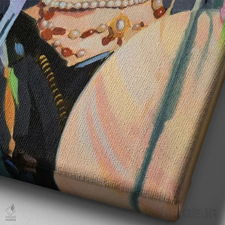 تابلو دکوراتیو فالگیر اثر لیوبا برکنر - نمای نزدیک بافت بوم