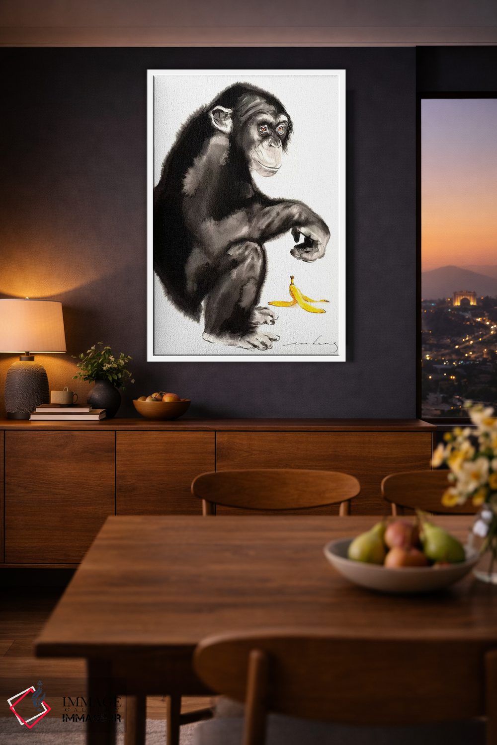 تابلو دکوراتیو گوشه شیطنت ۲ اثر سو بنگ لیم - D3W