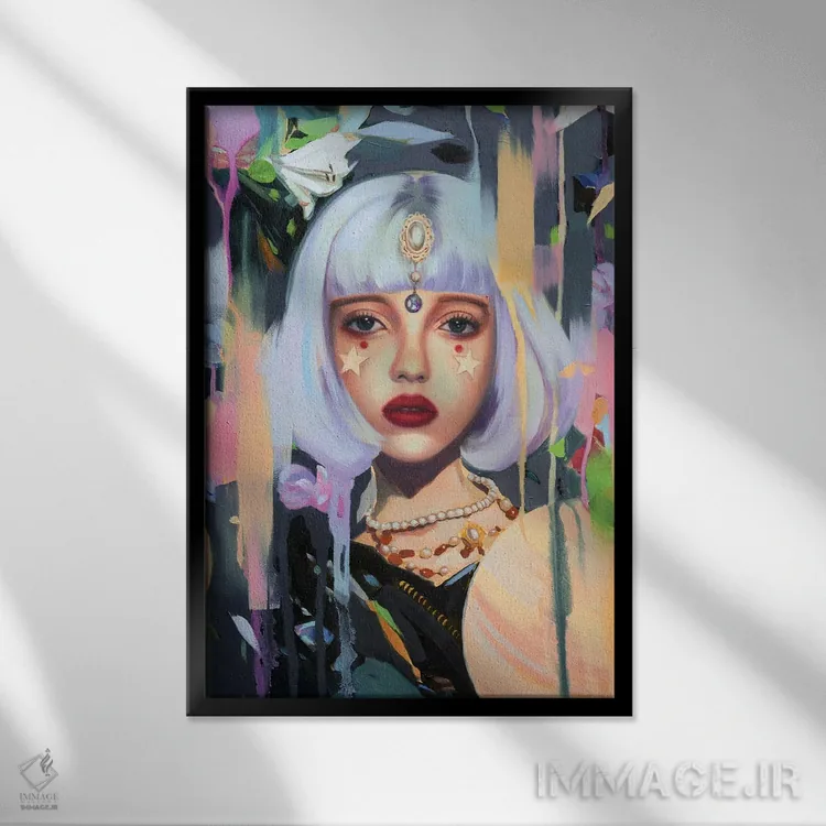 تابلو دکوراتیو فالگیر اثر لیوبا برکنر - نمای قابدار مشکی