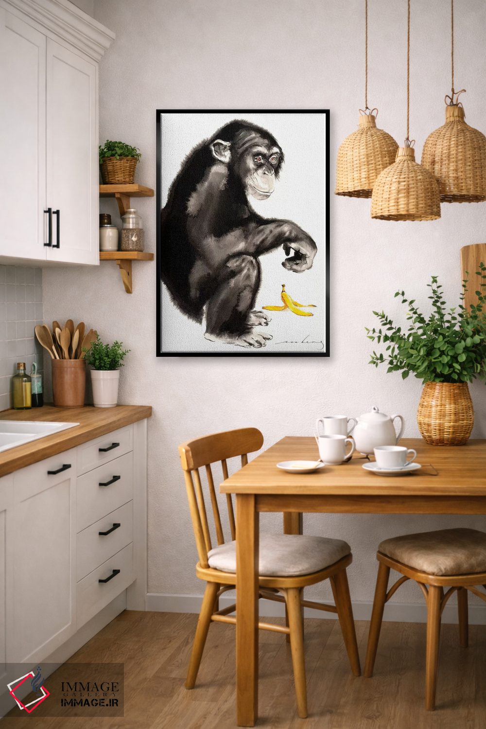 تابلو دکوراتیو گوشه شیطنت ۲ اثر سو بنگ لیم - D6B