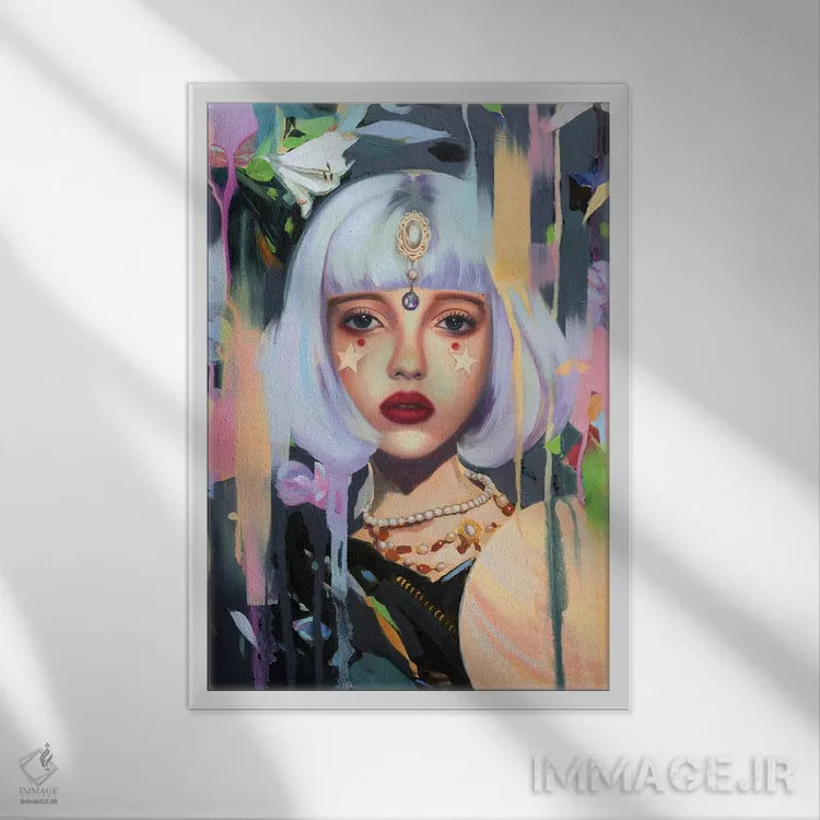 تابلو دکوراتیو فالگیر اثر لیوبا برکنر - نمای قابدار سفید