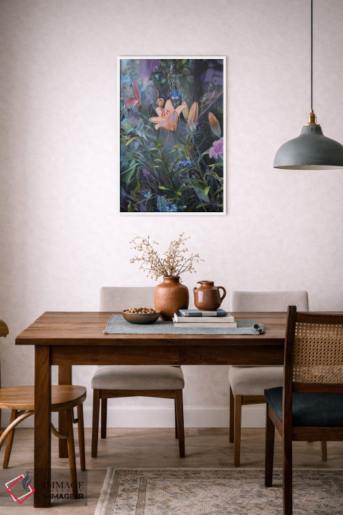 تابلو دکوراتیو لحظه ای کوتاه از زمان اثر لیوبا برکنر - D6W