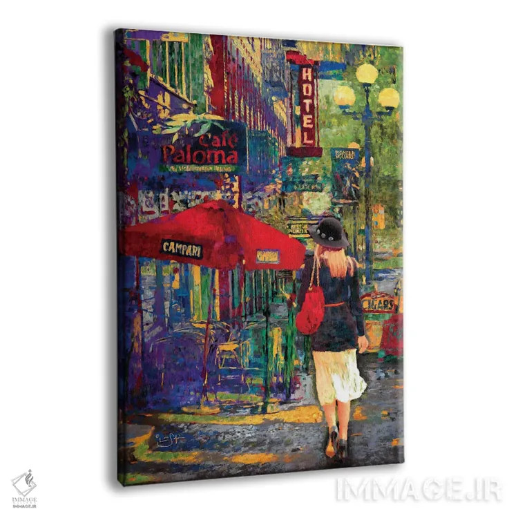 تابلو دکوراتیو قدمی عصرگاهی اثر لیزا رابینسون - نمای پرسپکتیو محصول