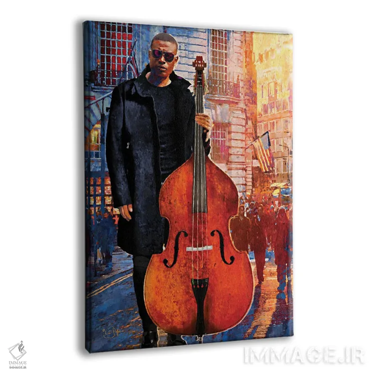 تابلو دکوراتیو ماهی باس اثر لیزا رابینسون - نمای پرسپکتیو محصول