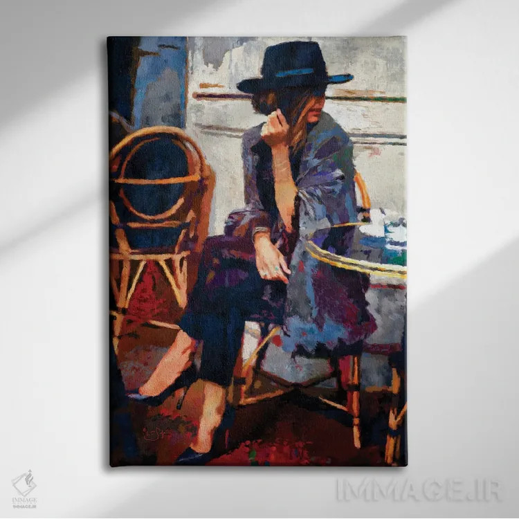 تابلو دکوراتیو قرار ناهار اثر لیزا رابینسون - نمای روبهرو روی دیوار