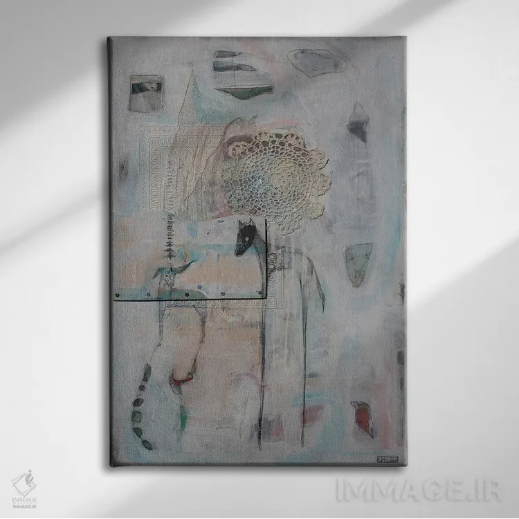 تابلو دکوراتیو گوش کن اثر لیندا میچل - نمای روبهرو روی دیوار