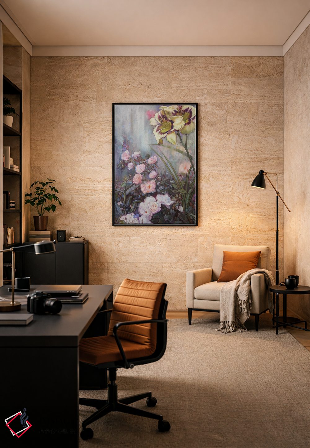 تابلو دکوراتیو گل های تابستانی اثر لیوبا برکنر - D5B