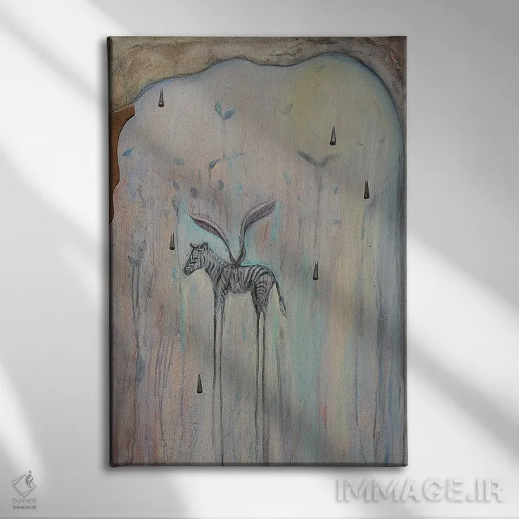 تابلو دکوراتیو می توانم پرواز کنم اثر لیندا میچل - نمای روبهرو روی دیوار