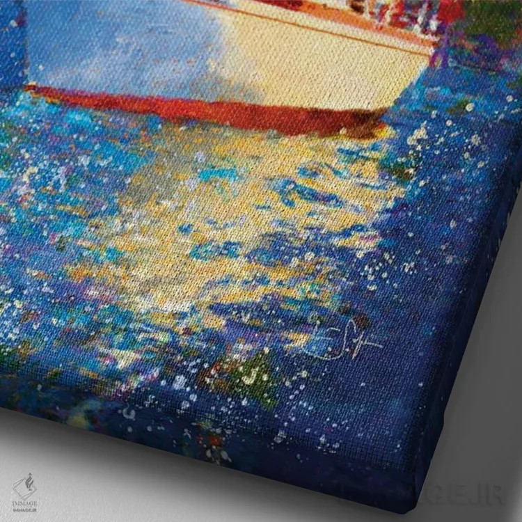 تابلو دکوراتیو رحمت شگفت انگیز اثر لیزا رابینسون - نمای نزدیک بافت بوم