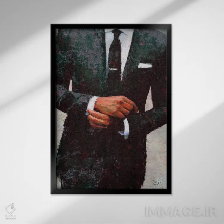 تابلو دکوراتیو کلاسیک اثر لیزا رابینسون - نمای قابدار مشکی