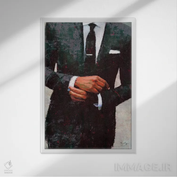 تابلو دکوراتیو کلاسیک اثر لیزا رابینسون - نمای قابدار سفید