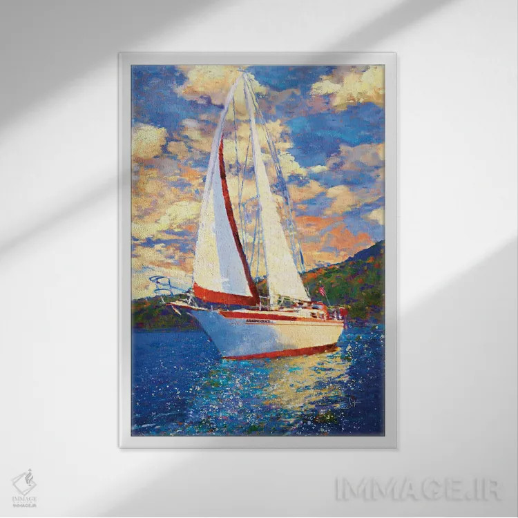 تابلو دکوراتیو رحمت شگفت انگیز اثر لیزا رابینسون - نمای قابدار سفید