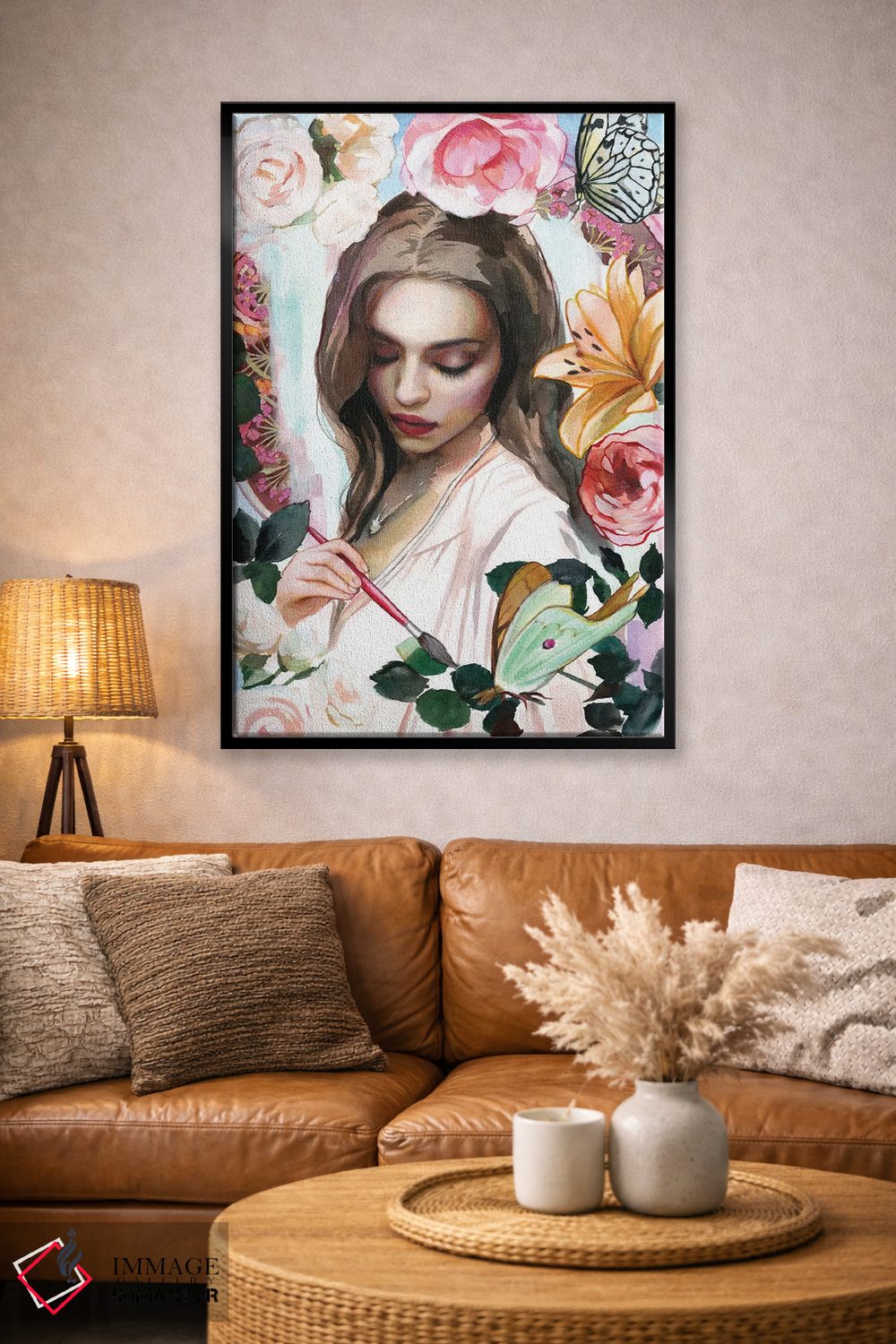 تابلو دکوراتیو دنیایت را رنگ کن اثر لیوبا برکنر - D3B