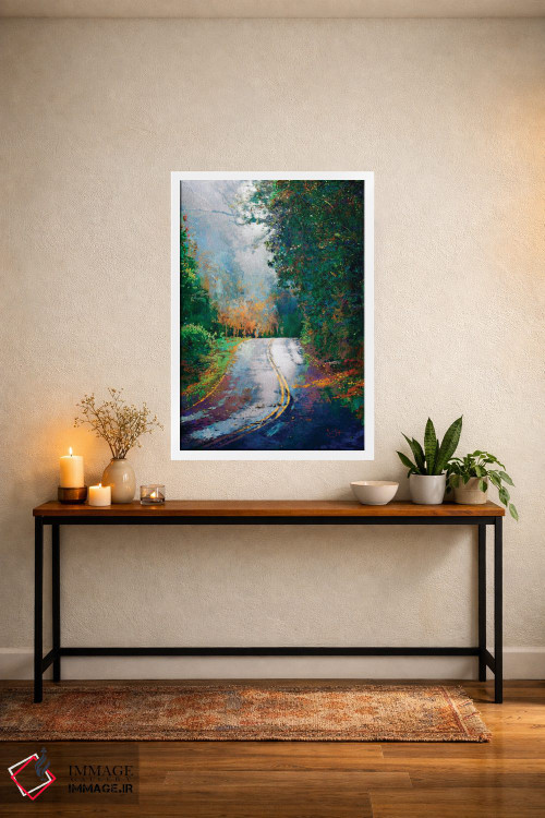تابلو دکوراتیو پیچ جاده اثر لیزا رابینسون - D2W