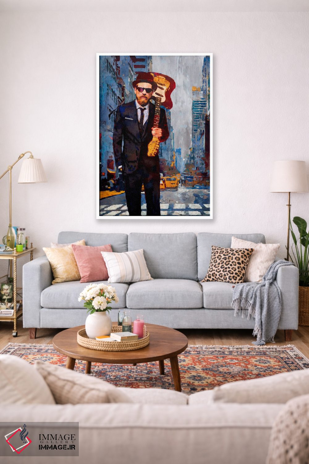 تابلو دکوراتیو یاغی با کت وشلوار اثر لیزا رابینسون - D1W