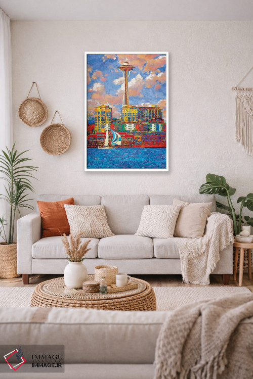 تابلو دکوراتیو سیاتل آفتابی اثر لیزا رابینسون - D1W