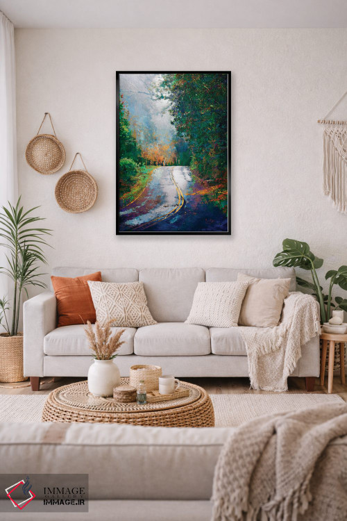 تابلو دکوراتیو پیچ جاده اثر لیزا رابینسون - D3B