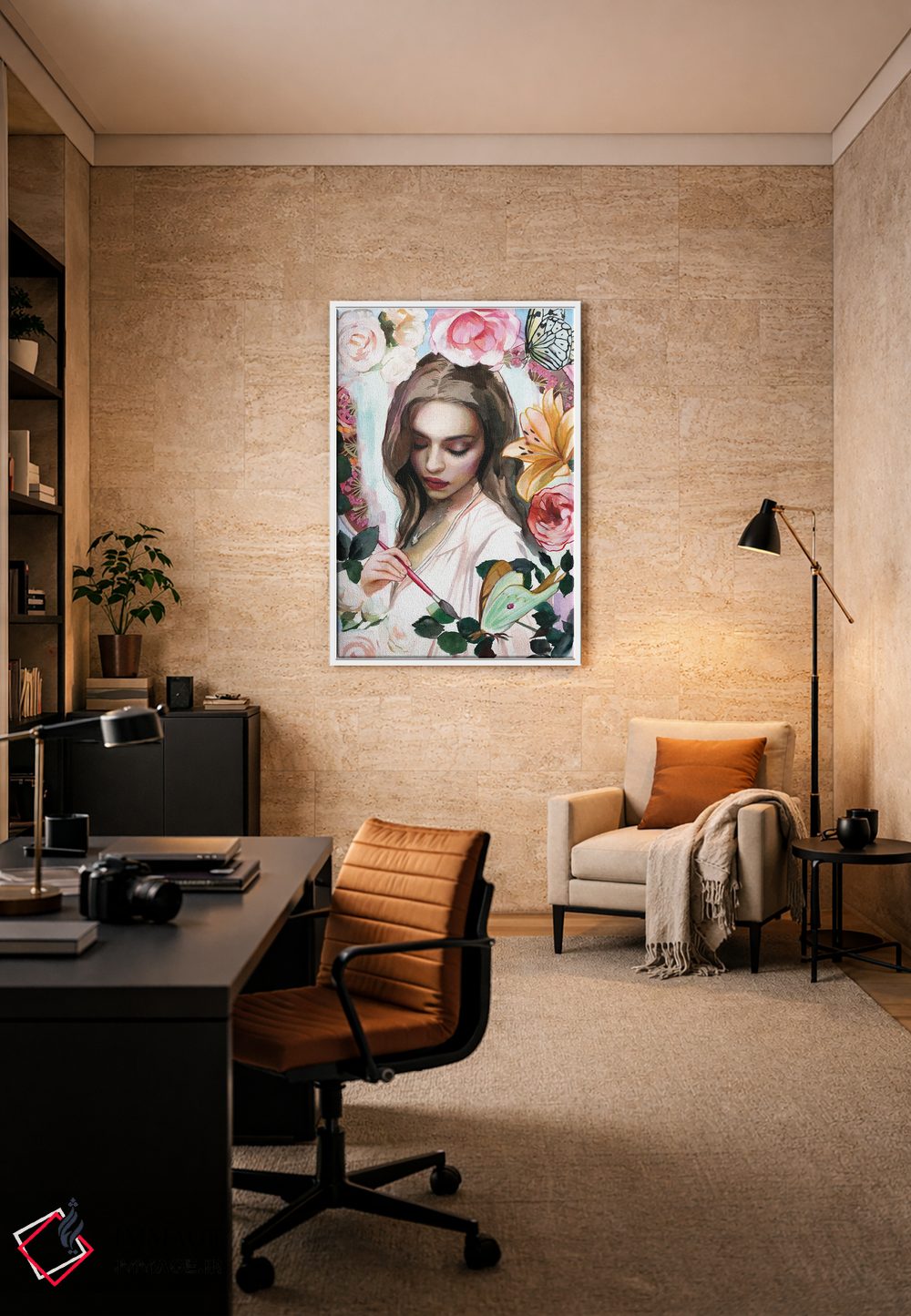 تابلو دکوراتیو دنیایت را رنگ کن اثر لیوبا برکنر - D5W