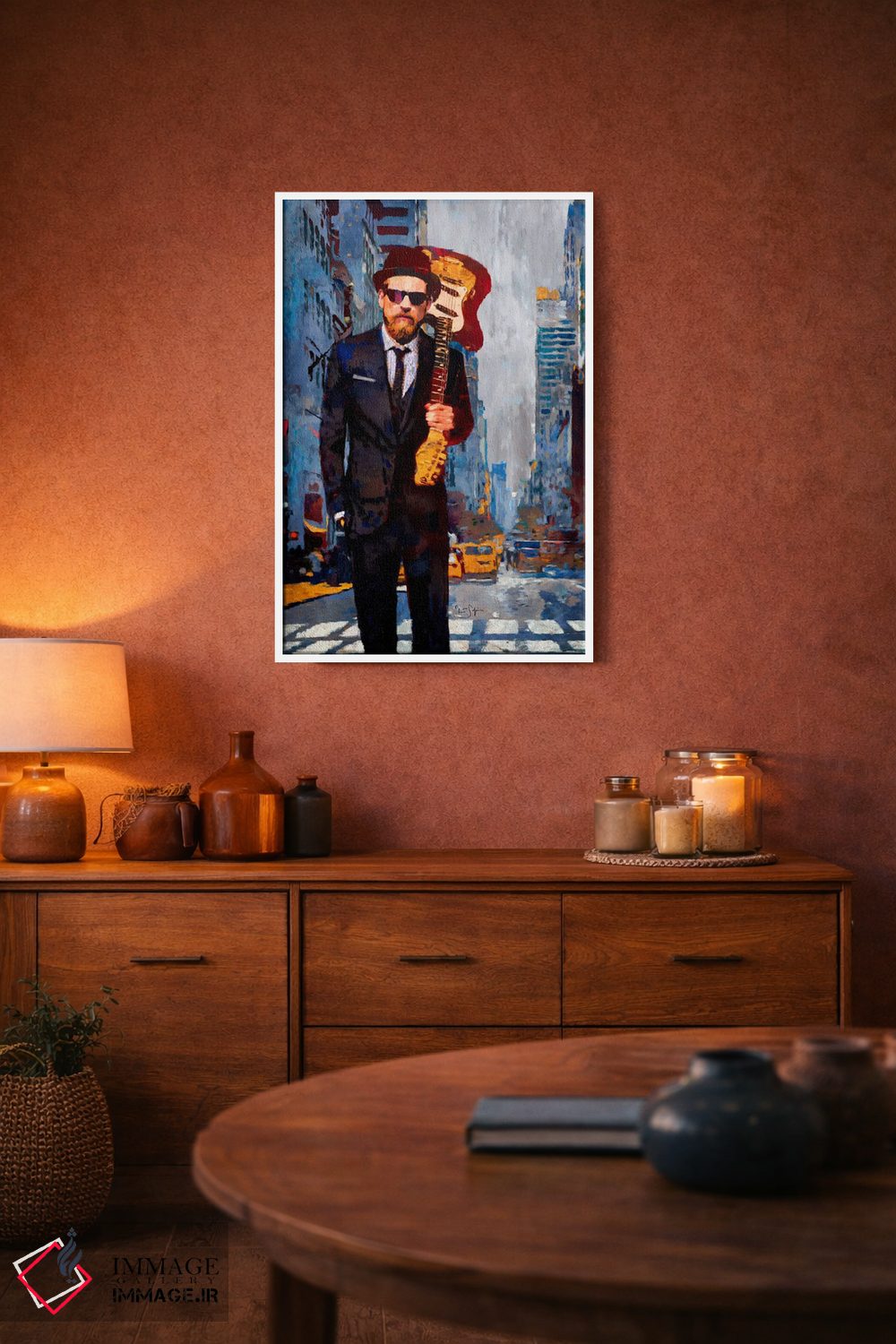 تابلو دکوراتیو یاغی با کت وشلوار اثر لیزا رابینسون - D3W