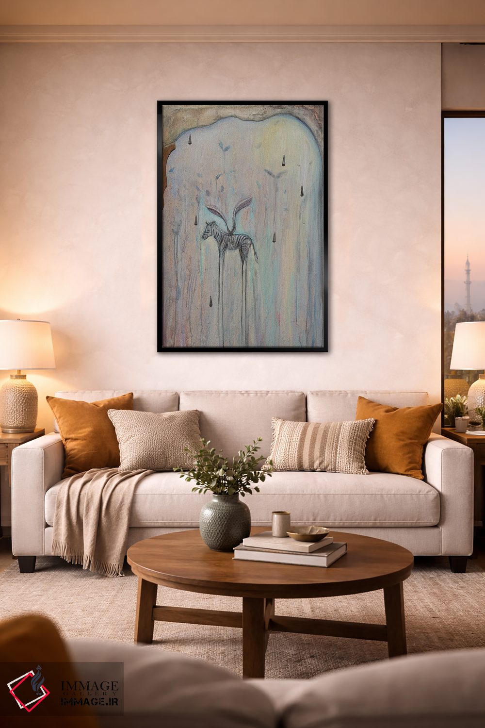 تابلو دکوراتیو می توانم پرواز کنم اثر لیندا میچل - D2B