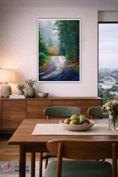 تابلو دکوراتیو پیچ جاده اثر لیزا رابینسون - D6W