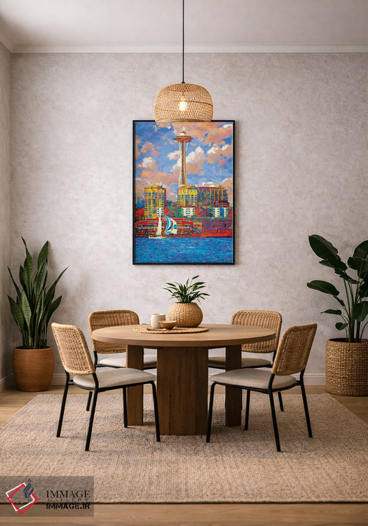 تابلو دکوراتیو سیاتل آفتابی اثر لیزا رابینسون - D3B
