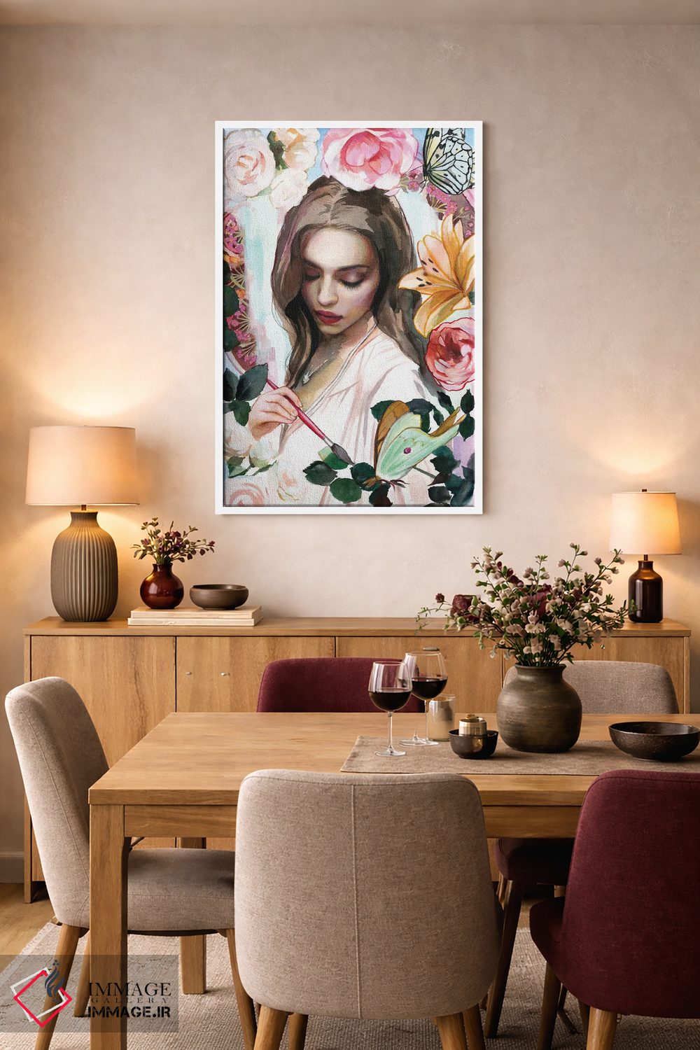 تابلو دکوراتیو دنیایت را رنگ کن اثر لیوبا برکنر - D6W