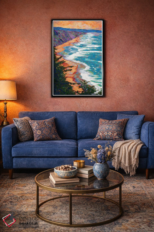 تابلو دکوراتیو خط ساحلی اثر لیزا رابینسون - D4B