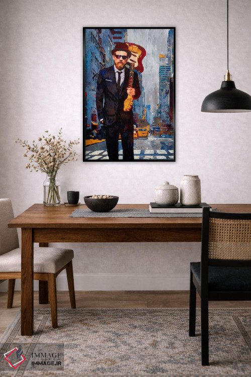 تابلو دکوراتیو یاغی با کت وشلوار اثر لیزا رابینسون - D5B