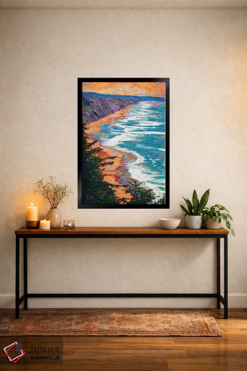 تابلو دکوراتیو خط ساحلی اثر لیزا رابینسون - D5B