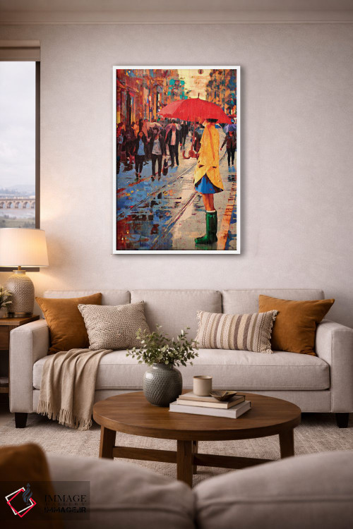 تابلو دکوراتیو چکمه های سبز اثر لیزا رابینسون - D2W