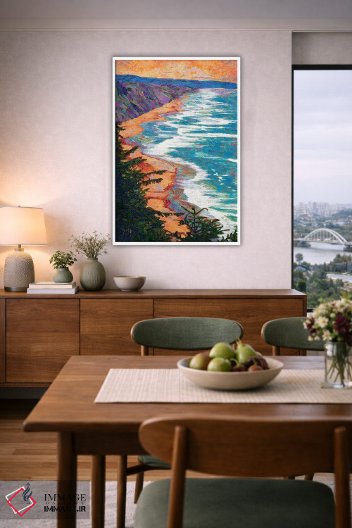 تابلو دکوراتیو خط ساحلی اثر لیزا رابینسون - D6W