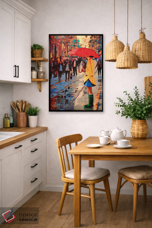 تابلو دکوراتیو چکمه های سبز اثر لیزا رابینسون - D6B