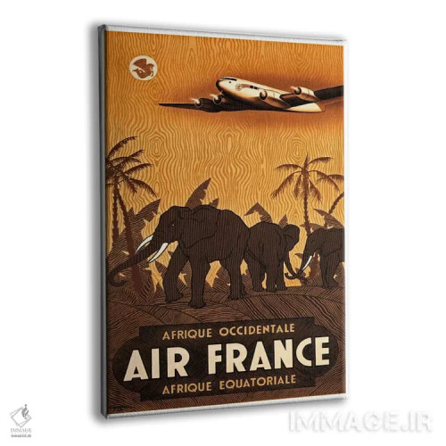 تابلو دکوراتیو ایرفرانس آفریقای غربی - نمای پرسپکتیو محصول